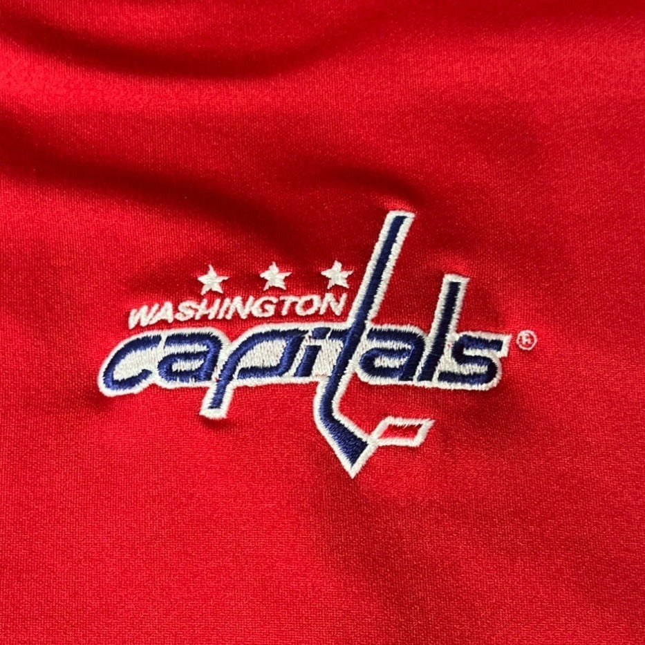Washington Capitals  Men's Team Long Sleeve Red Polo Shirt Sz XXL