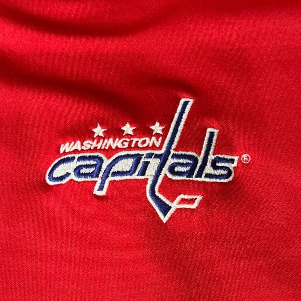 Washington Capitals  Men's Team Long Sleeve Red Polo Shirt Sz XXL