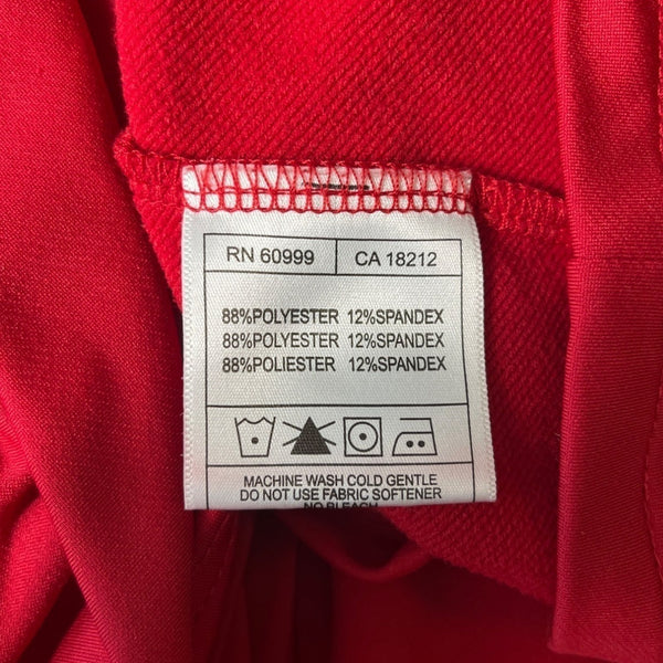 Washington Capitals  Men's Team Long Sleeve Red Polo Shirt Sz XXL