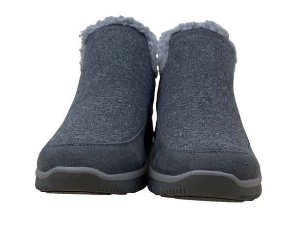 Skechers Womens Gray Faux Fur Lined All-Weather Relaxed Fit Boots Sz 9 - New