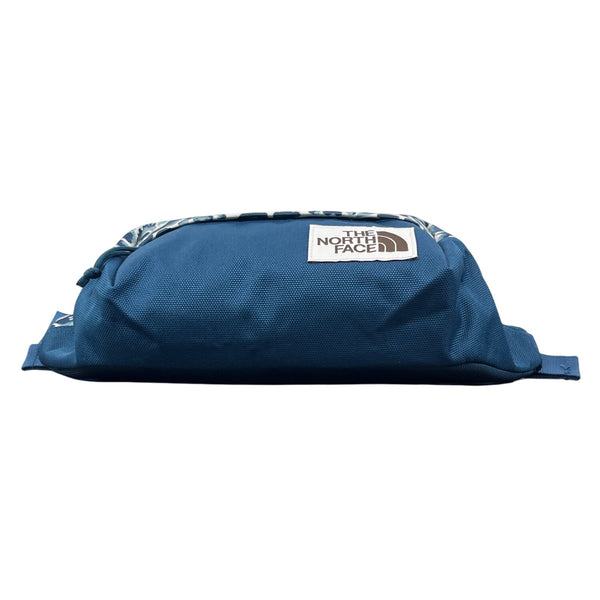 The North Face Blue Floral Pattern Double Pocket Hiking Lumbar Pack Sz M - New