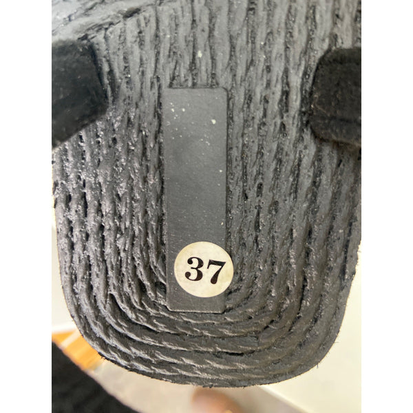 Black Strappy Sandals For Women Size 37 Comfortable & Stylish Footwear