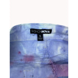 FashionNova Women's Multicolor Washed Tie-Die Straight Cut Jeans Sz 5