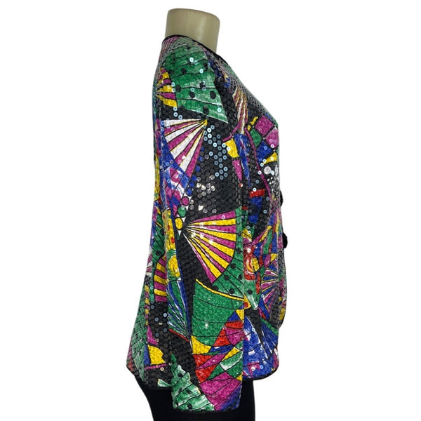 Katherine Lindsay Multicolor Sequin Jacket By Matthew Womens