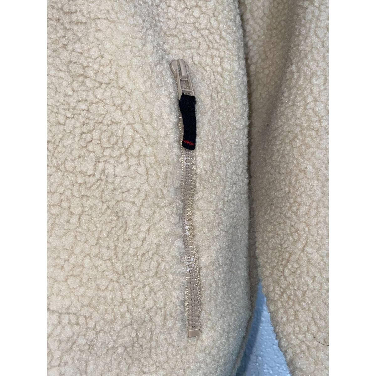 NWT BDG Fluffy Zipper Casual Light Brown Men's Full Zip Polyester Jacket Size L