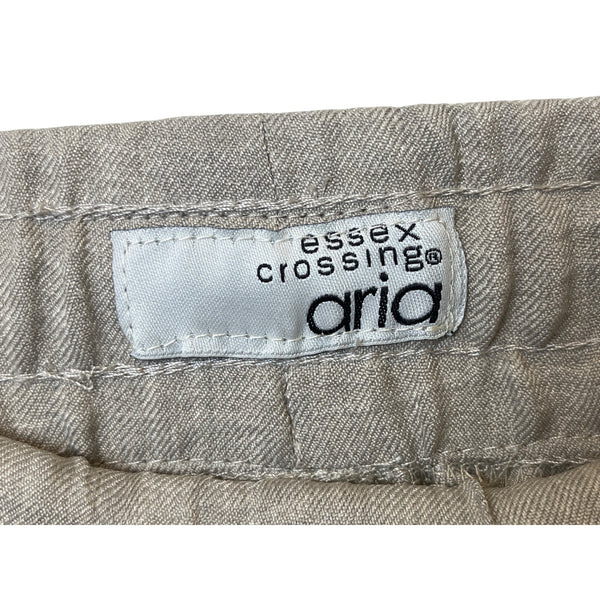 Essex Crossing Aria Mens Beige Lightweight Drawstring Pants Casual Relaxed Fit