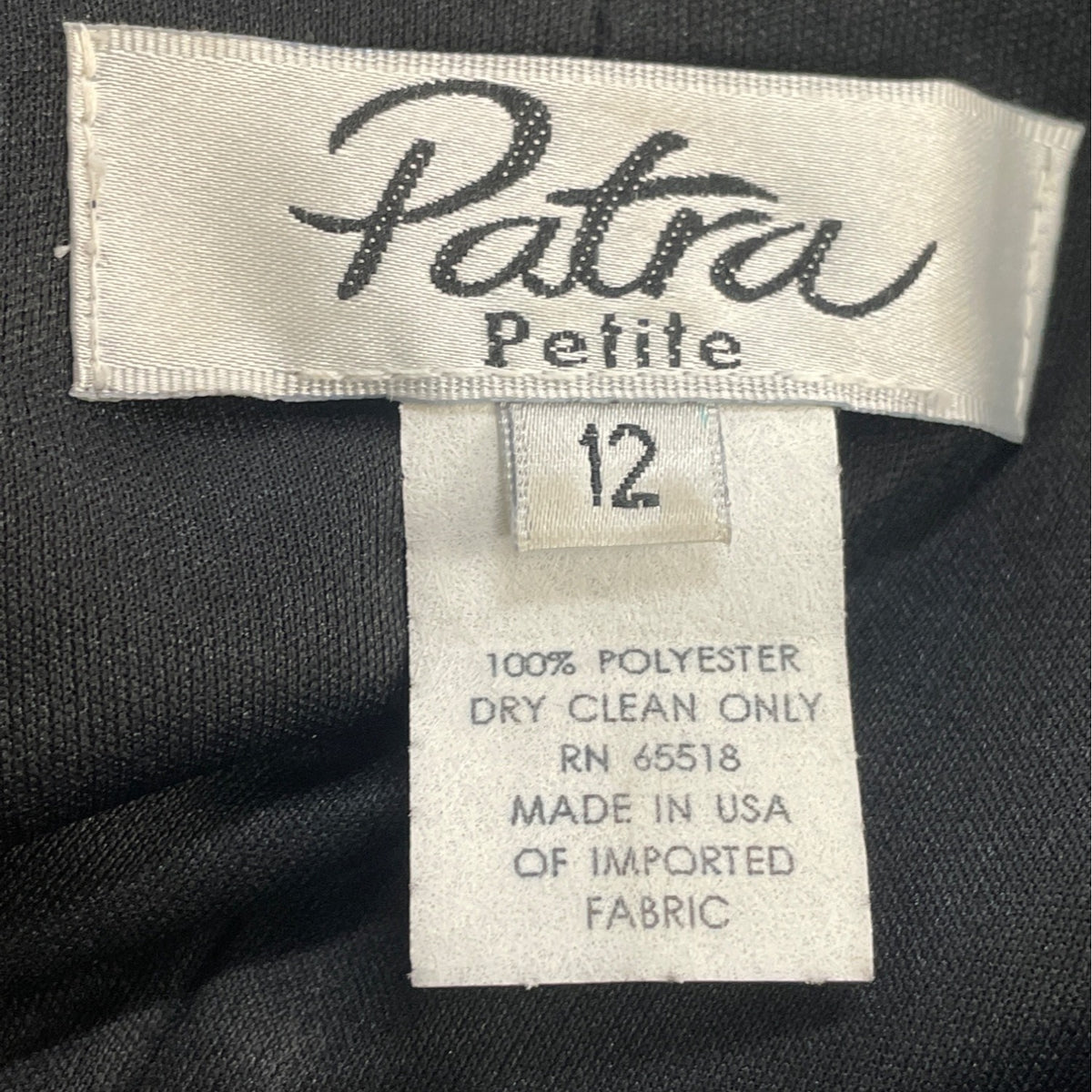 Patra Petite Womens Black Layered Ruffle Sleeveless Dress Cocktail Size 12