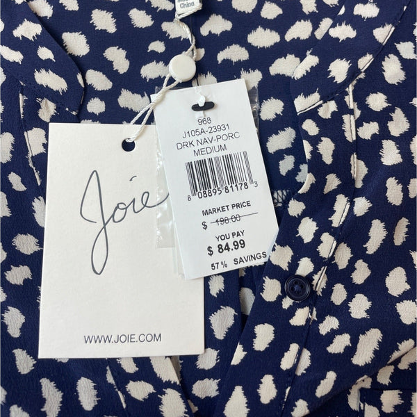Joie Women's Navy Blue Sleeveless Blouse Sz M - NWT