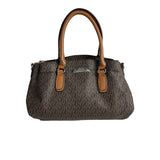 Jones New York Women's Tan Brown Signature Print Handbag Sz M