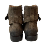 Johnston & Murphy Women's Brown Gunsmoke Suede Leather Whitaker Hbt Ankle Boots Sz 12 - NWB