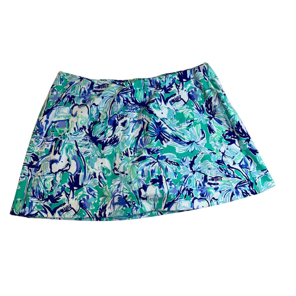 Lilly Pulitzer Women’s Multicolor Stretch Skort Tropical Floral Size L