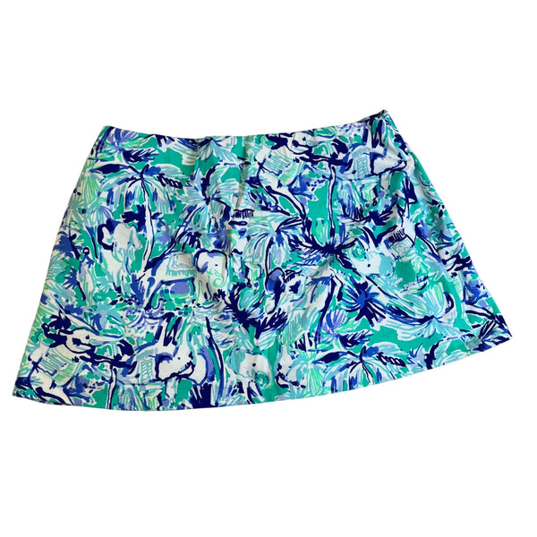 Lilly Pulitzer Women’s Multicolor Stretch Skort Tropical Floral Size L
