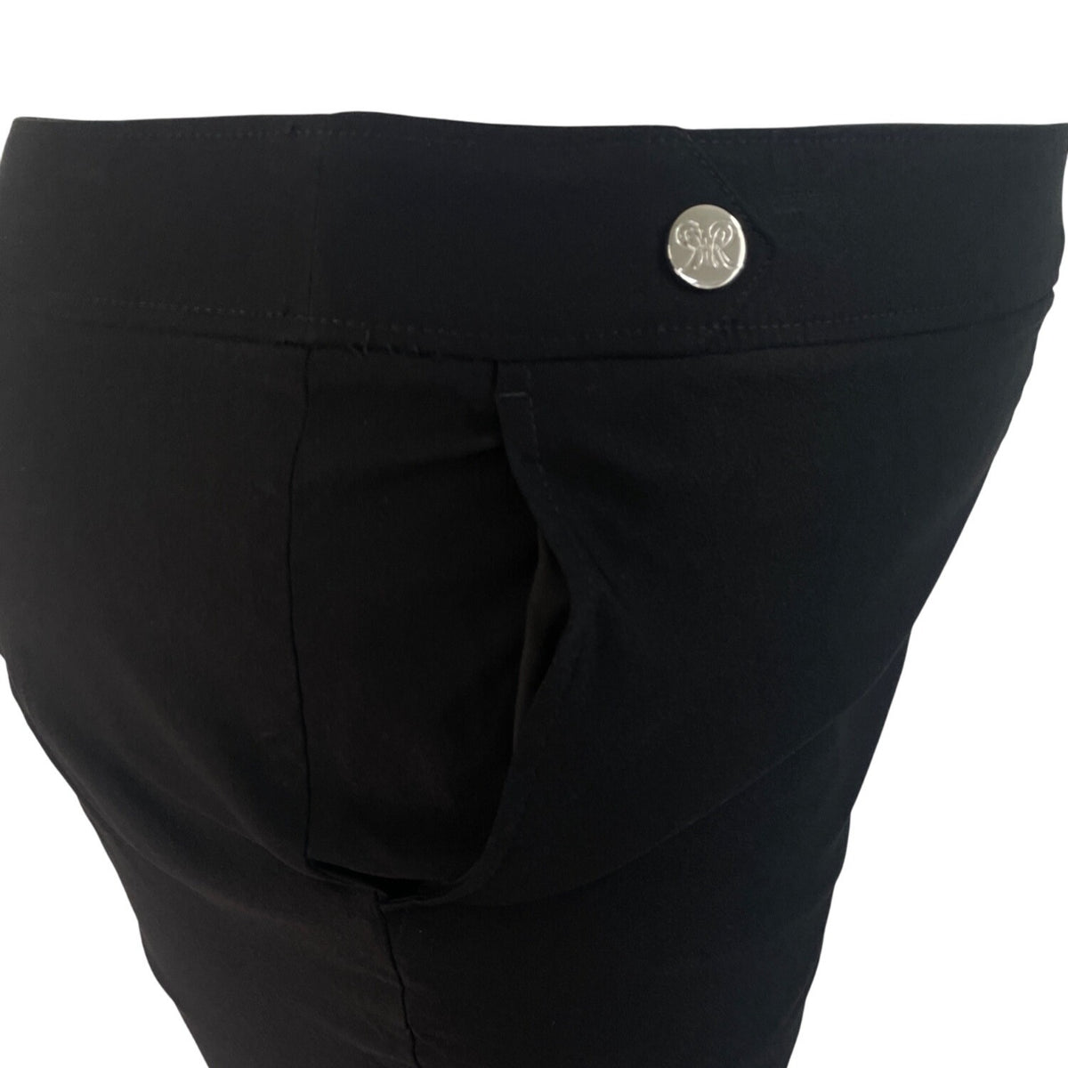 Rafaella Womens Black Stretch Shorts  Classic Fit Lightweight Comfortable Sz 18