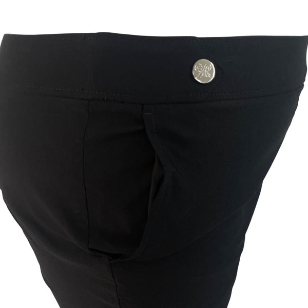 Rafaella Womens Black Stretch Shorts  Classic Fit Lightweight Comfortable Sz 18