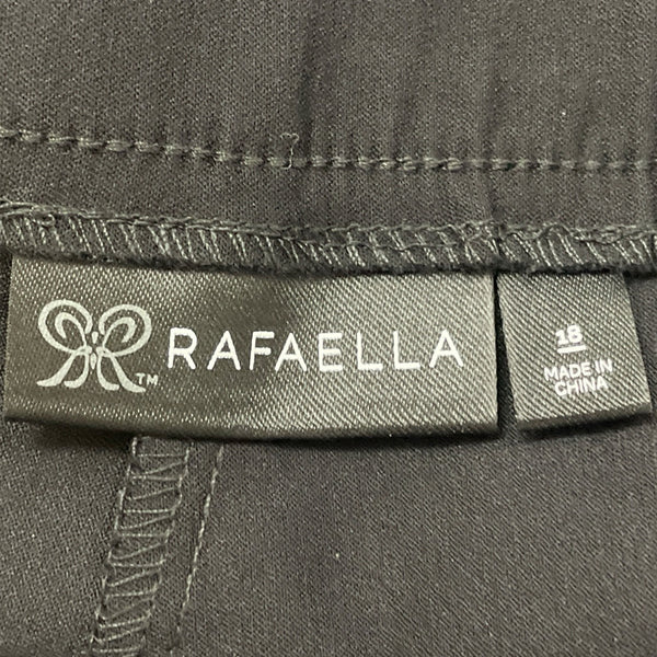 Rafaella Womens Black Stretch Shorts  Classic Fit Lightweight Comfortable Sz 18