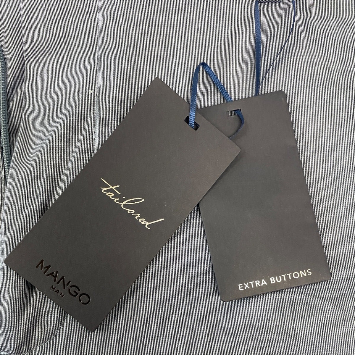 MNG Mens Blue Paulo Stretch & Tailored Formal Trousers Size 34 - NWT