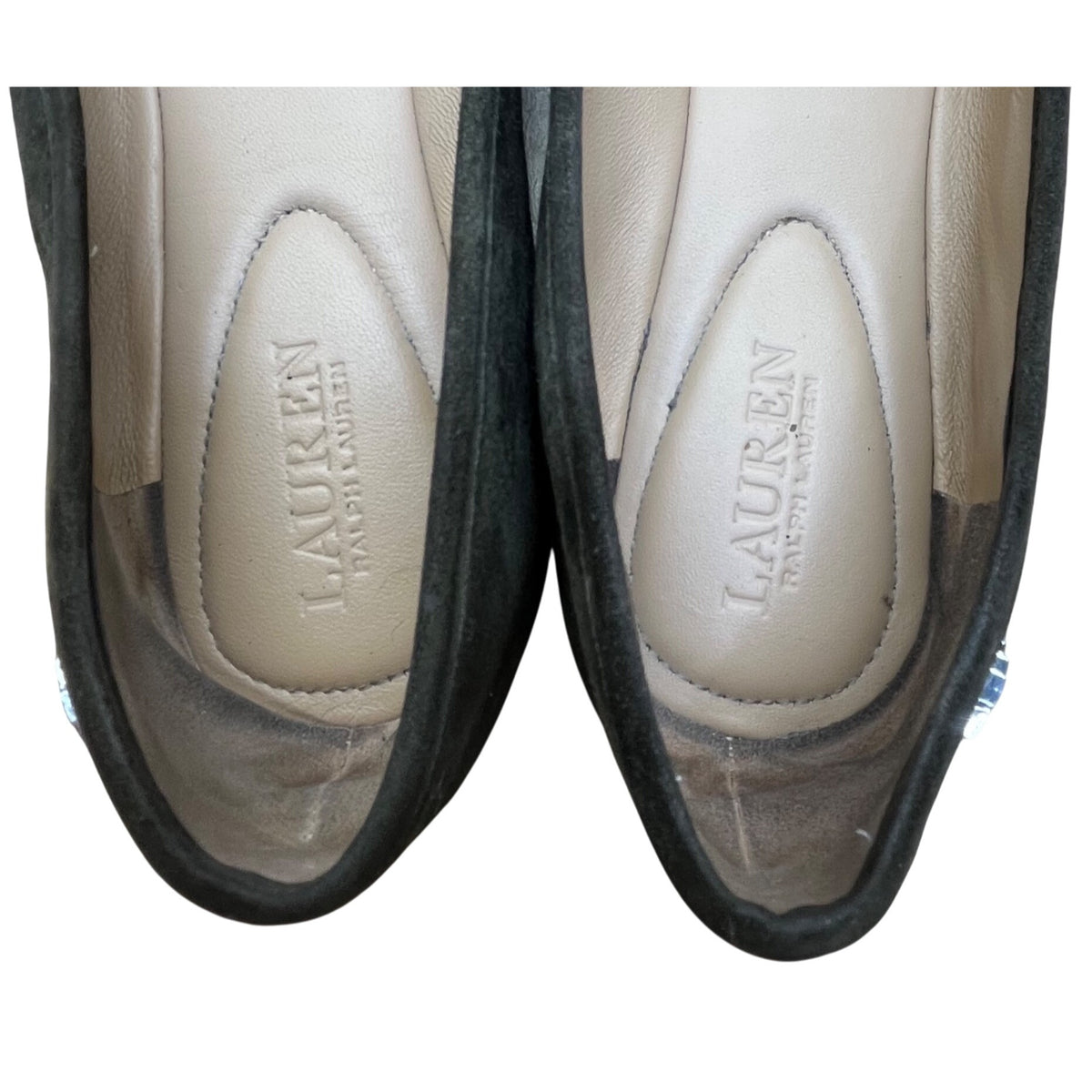 Lauren Ralph Lauren Women’s Dark Olive Suede Jayna Slip-On Ballet Flats Size 8.5