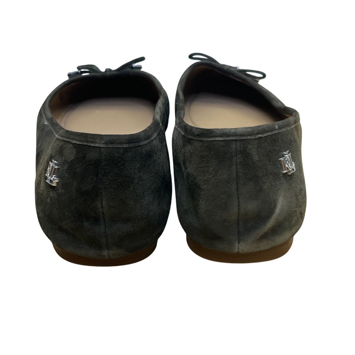Lauren Ralph Lauren Women’s Dark Olive Suede Jayna Slip-On Ballet Flats Size 8.5