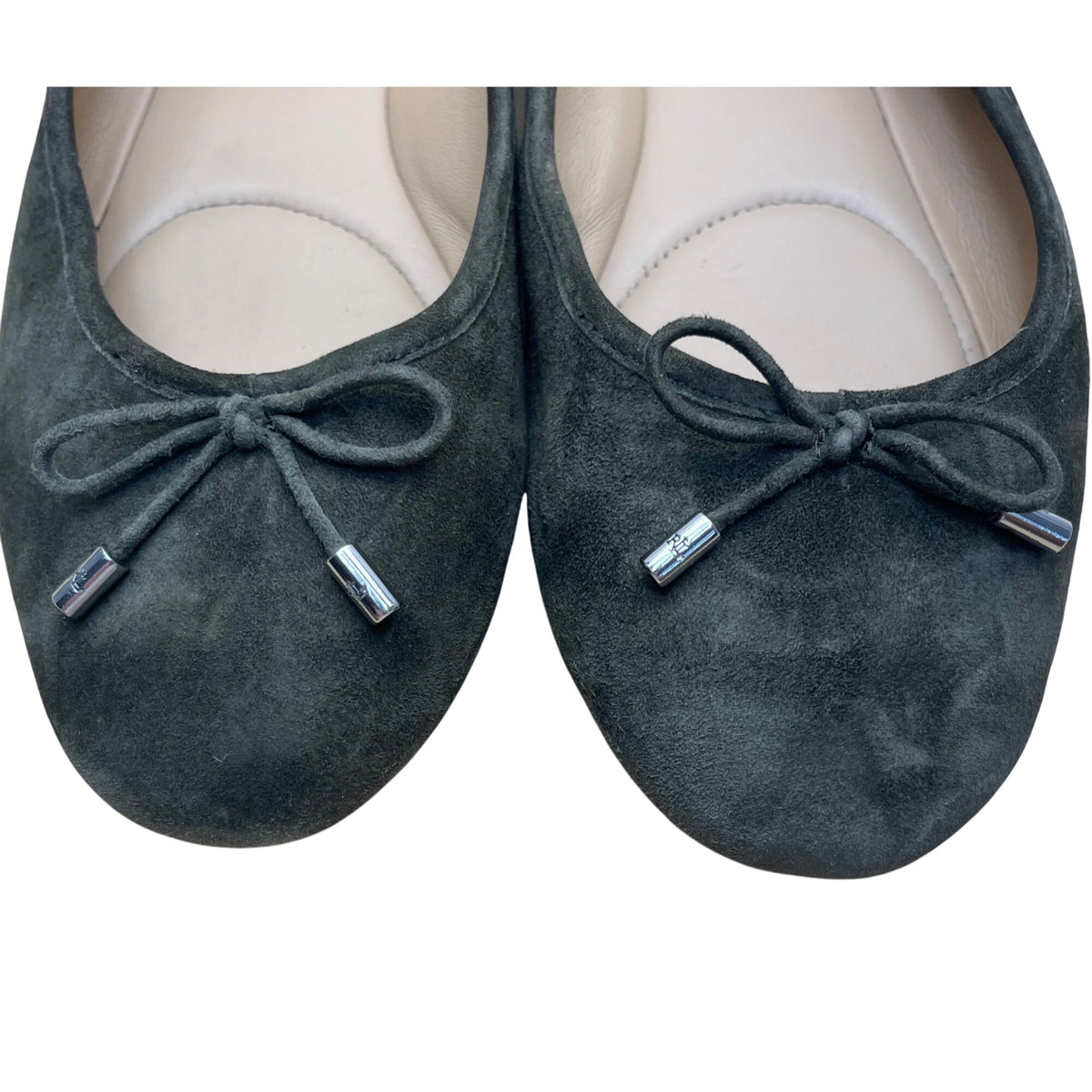 Lauren Ralph Lauren Women’s Dark Olive Suede Jayna Slip-On Ballet Flats Size 8.5