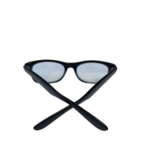 Black Unisex Plastic Eyeglasses Classic Frame Rectangular Full-Rim Clear Lenses