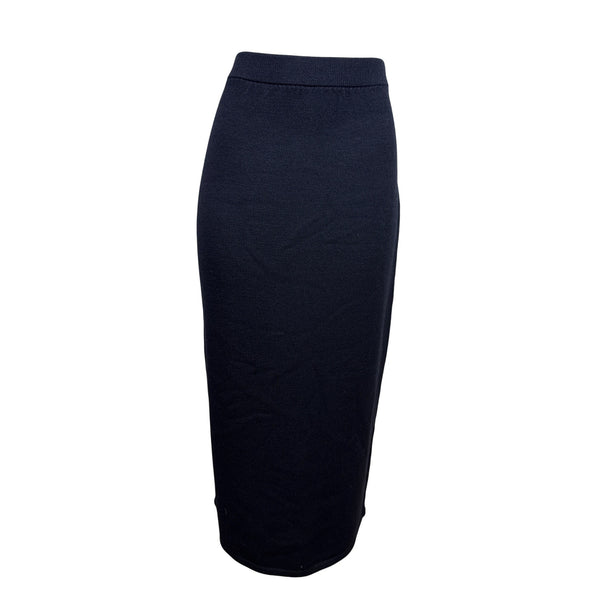 St. John Basics Black Knit Pencil Skirt Size 8