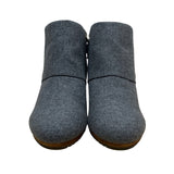 Dr. Scholls Create Women’s Gray Side Zipper & Buckle Wedge Ankle Booties Sz 10M