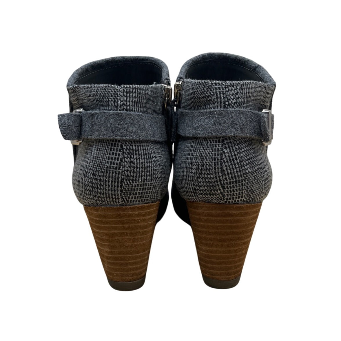 Dr. Scholls Create Women’s Gray Side Zipper & Buckle Wedge Ankle Booties Sz 10M