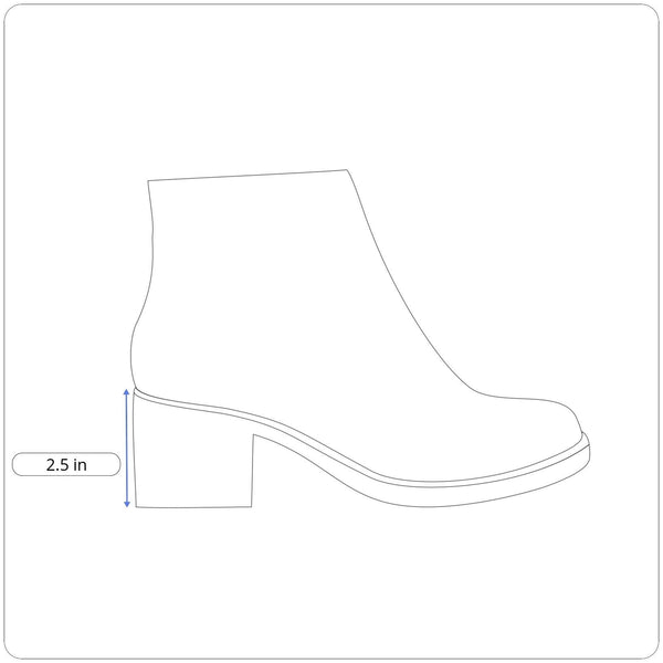 Dr. Scholls Create Women’s Gray Side Zipper & Buckle Wedge Ankle Booties Sz 10M