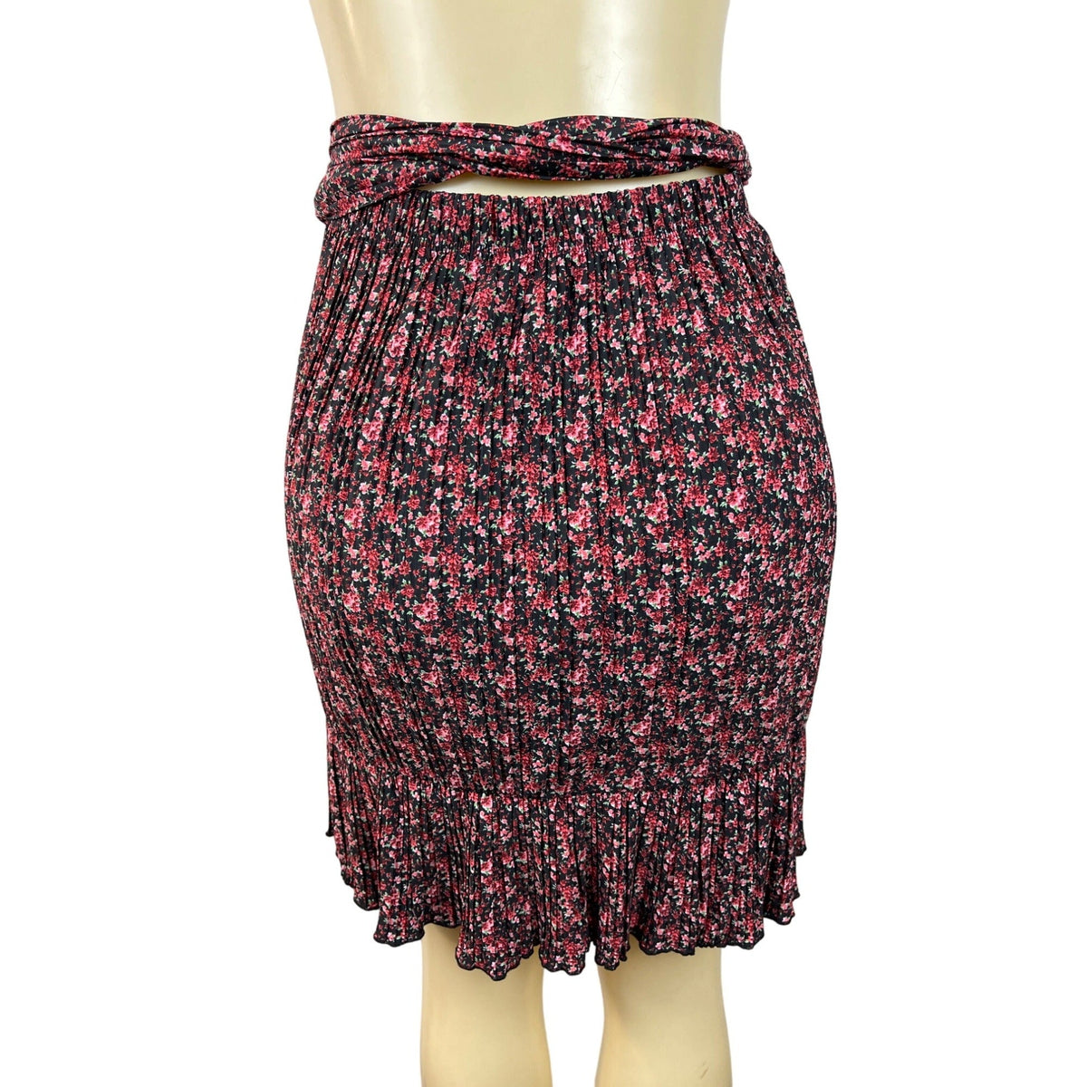 Dex Women's Red Straight Floral Pattern Skirt Sz XL - NWT