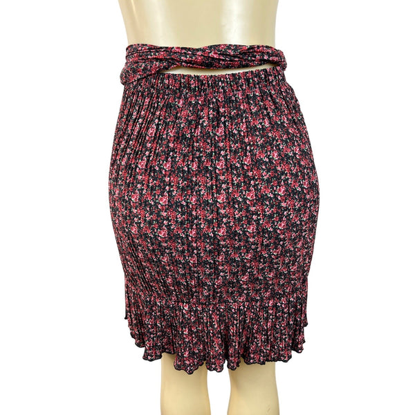 Dex Women's Red Straight Floral Pattern Skirt Sz XL - NWT