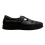 SAS Womens Black Leather Cut-Out Design & Adjustable Strap Comfort Shoes Size 9M