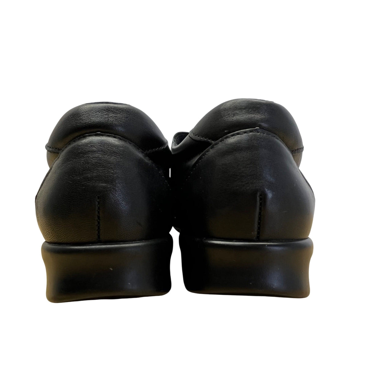 SAS Womens Black Leather Cut-Out Design & Adjustable Strap Comfort Shoes Size 9M