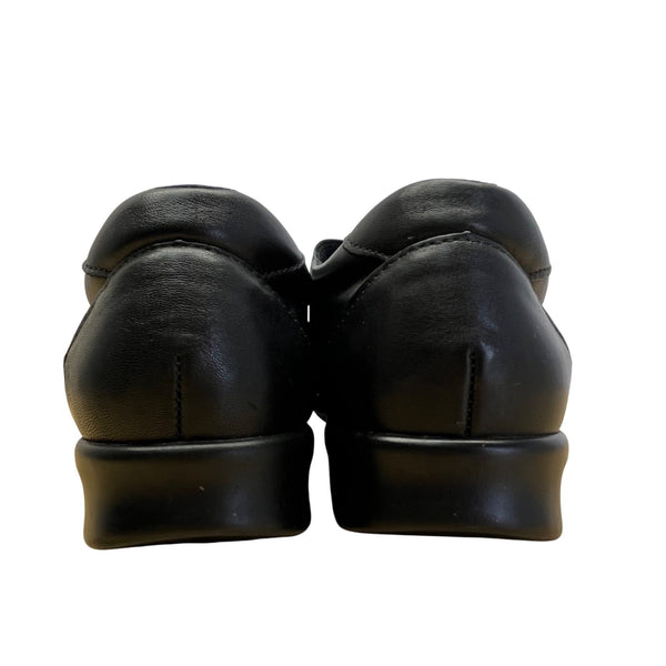 SAS Womens Black Leather Cut-Out Design & Adjustable Strap Comfort Shoes Size 9M