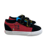 Vans X The Simpsons Kids El Barto Black & Red Canvas Flat Sneakers Size 10 - New