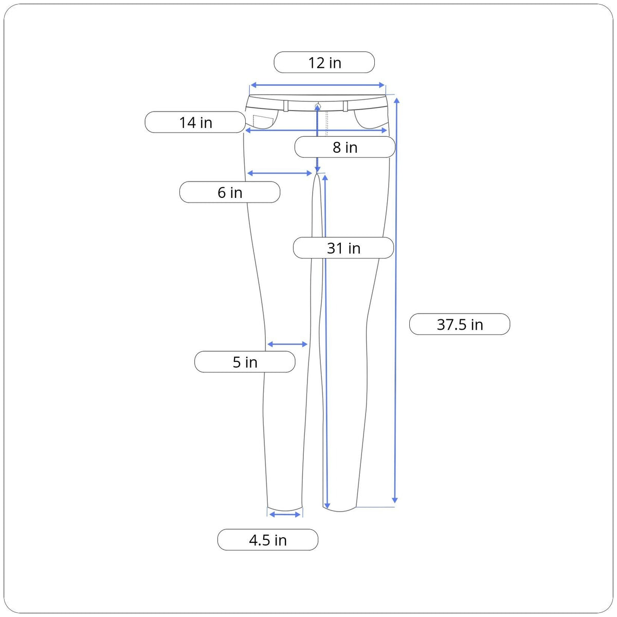 Uniqlo Skinny Tapered Fit Black Jeans Ultra Stretch Mid Rise Women's 23x33