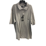 Haggar Mens Gray Polo Shirt Cotton Blend M Size Casual Style