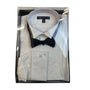 Joseph & Feiss Mens Shirt 16 32/33 Front White With Black Bow Tie - New