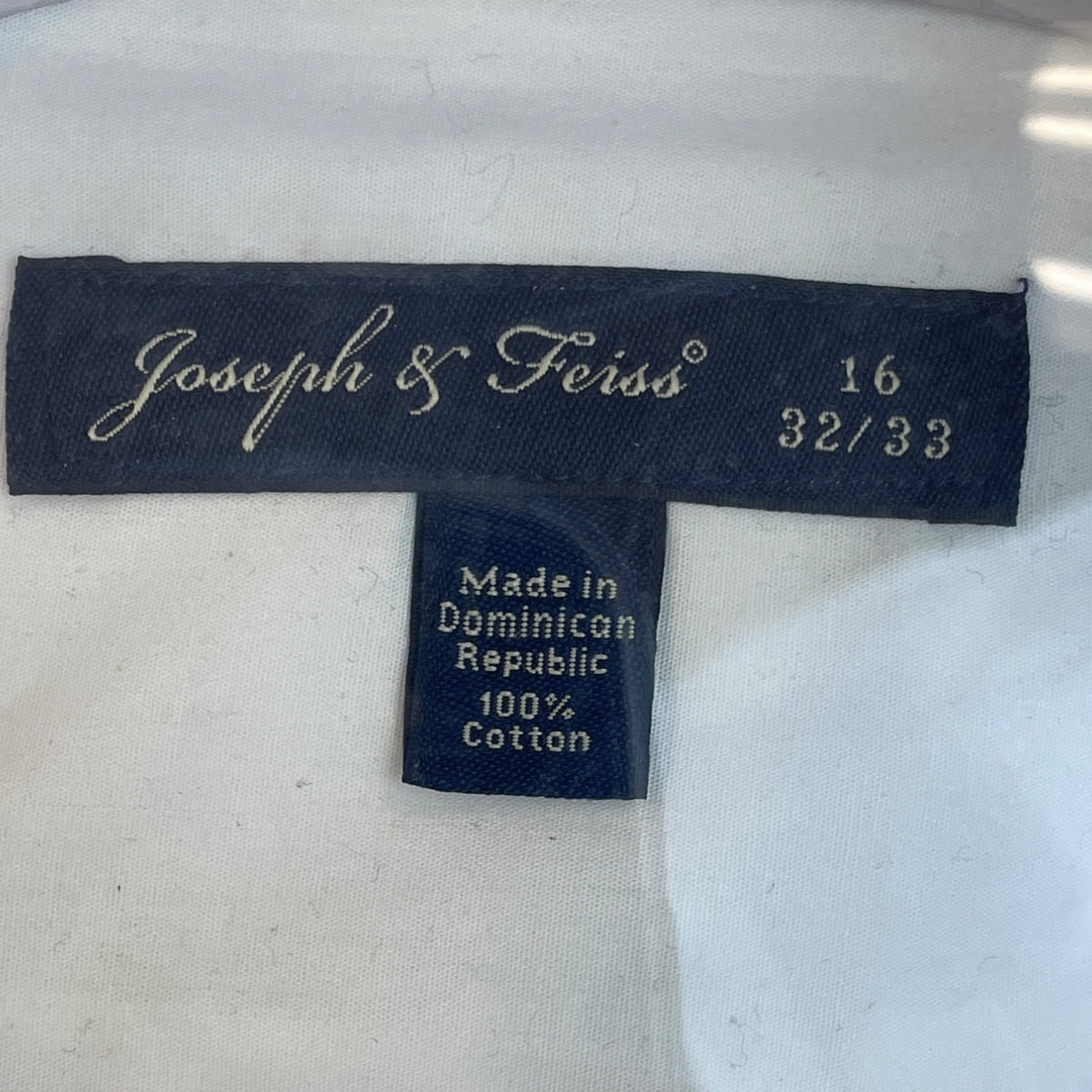 Joseph & Feiss Mens Shirt 16 32/33 Front White With Black Bow Tie - New