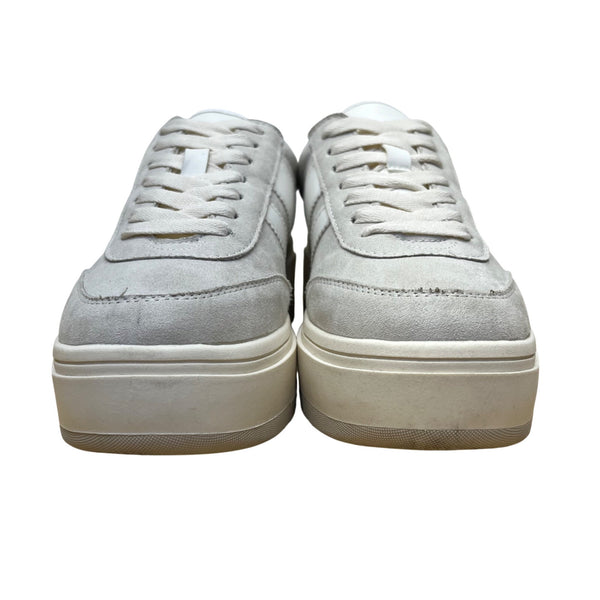 Steve Madden Women’s Gray White Suede Casual Platform Ninja Sneakers Size 6M