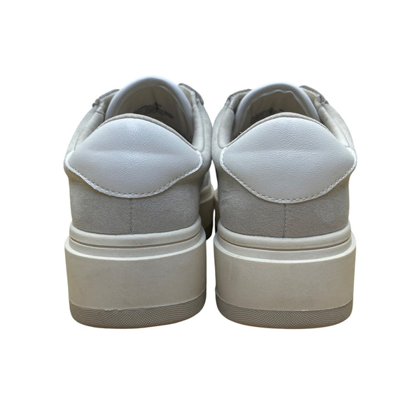 Steve Madden Women’s Gray White Suede Casual Platform Ninja Sneakers Size 6M
