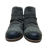 Earth Origins Women’s Olive Green Suede Leather Amanda Ankle Boots Size 6.5