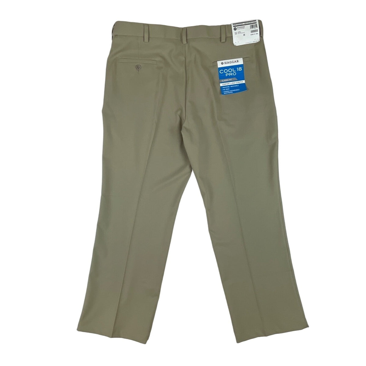 Haggar Men's Beige Khaki Pants Sz 40x29 - NWT