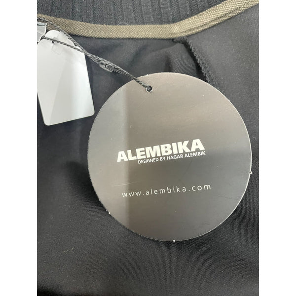 Alembika Women's Button Down Boho Black and Dark Green Jacket Size XS -NWT