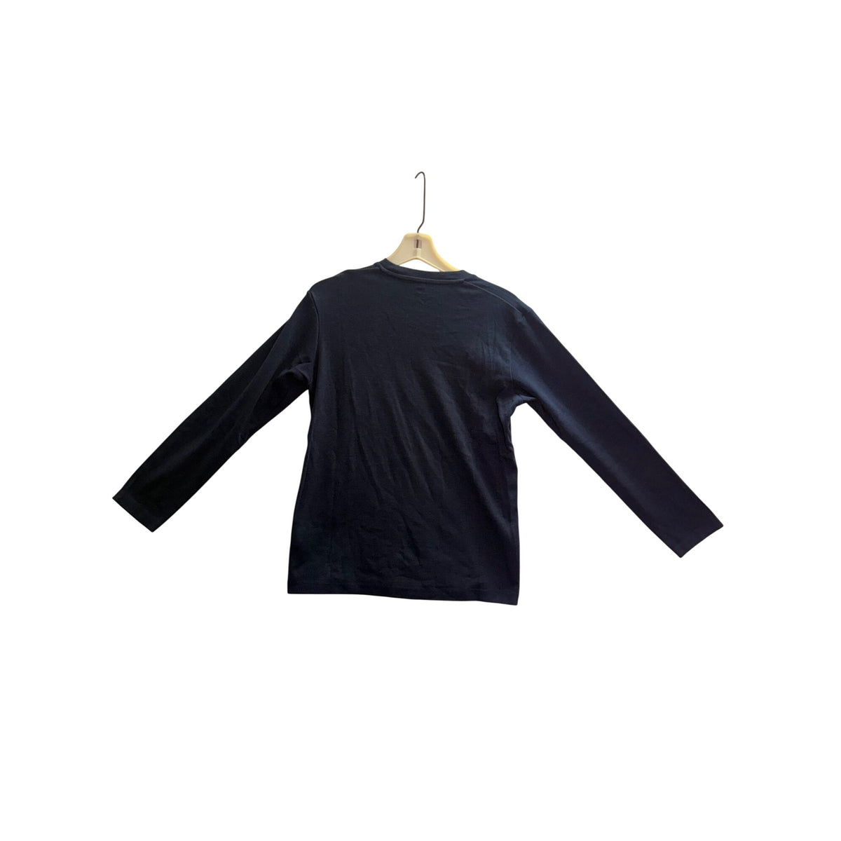 UNIQLO Mens Black Long Sleeve T-Shirt Polyester Blend Crew Neck Size M