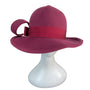 Vintage Kurt Jr. By Tom Hann Pink Wool Hat With Ribbon & Bow Accent