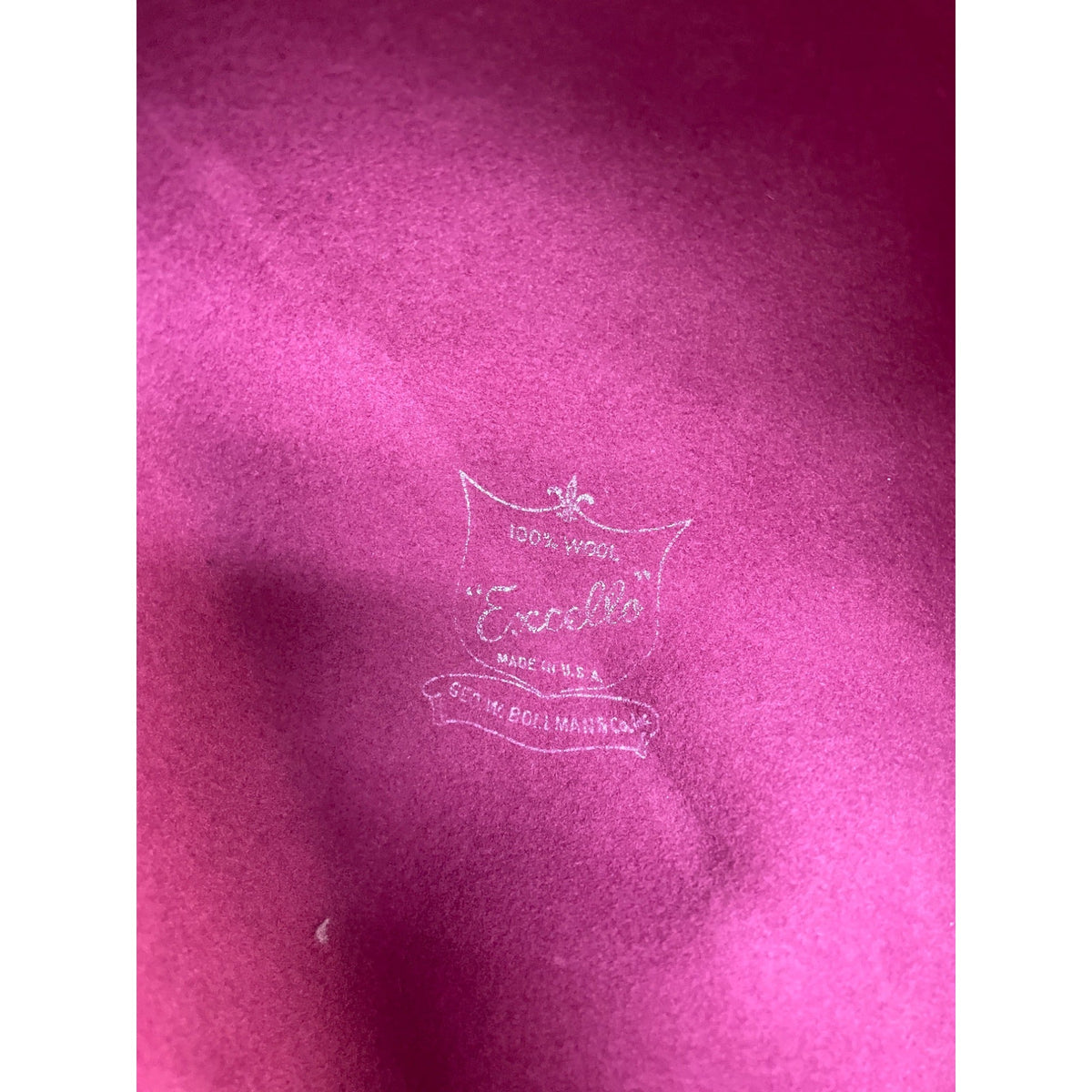 Vintage Kurt Jr. By Tom Hann Pink Wool Hat With Ribbon & Bow Accent
