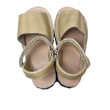 Zara Youth Girl's Light Brown Leather Strappy Sandals Sz 10.5 - NWT