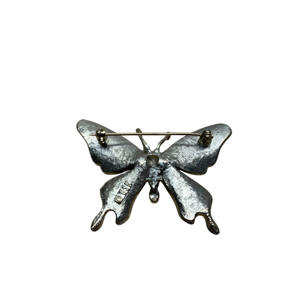 Vintage Silver Butterfly Metal Pin Brooch