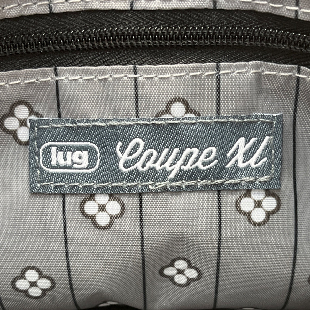 Lug Quilted Black Stitching Adjustable Strap Multi Pocket Coupe XL Crossbody Bag
