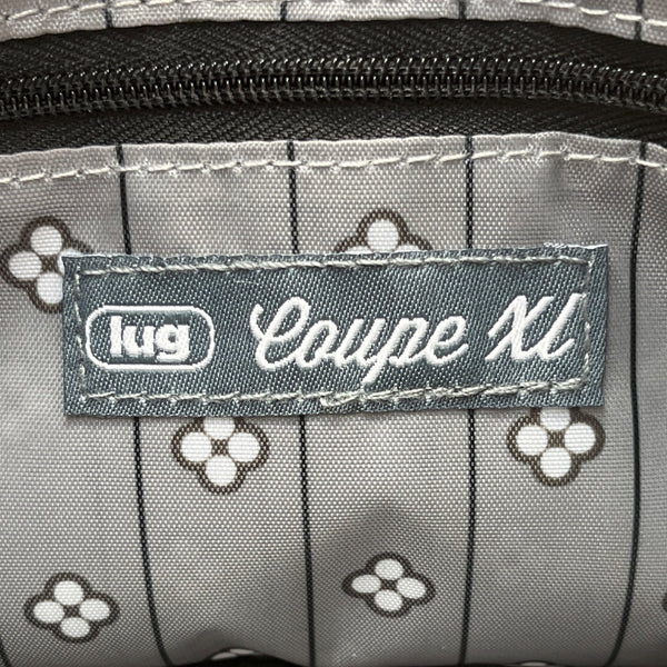 Lug Quilted Black Stitching Adjustable Strap Multi Pocket Coupe XL Crossbody Bag